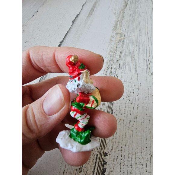 Enesco accordion elf North Pole village mini pewter figurine zimnicki 1989 - Picture 5 of 8